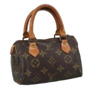 Louis Vuitton Vintage Pre-owned Canvas handvskor Brown, Dam