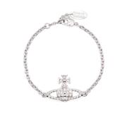 Vivienne Westwood Spike Hänge Halsband med Logodetaljer Gray, Dam