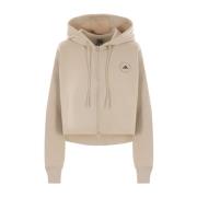 Adidas by Stella McCartney Beige Zip Hoodie Sweater Beige, Dam