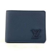 Louis Vuitton Vintage Pre-owned Laeder plnbcker Blue, Dam