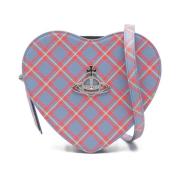 Vivienne Westwood Kornblå Tartan Axelväska Multicolor, Dam