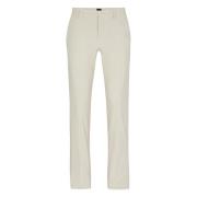 Hugo Boss Slim Fit Bomullsstretchbyxor White, Herr