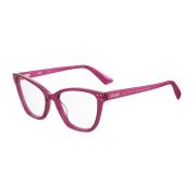 Moschino Elegant Acetatramglasögon i Fuchsia Pink, Dam