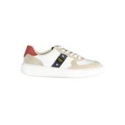 Blauer Vit Polyester Sneaker White, Herr