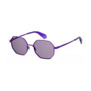 Polaroid Lila Metall Solglasögon Purple, Unisex