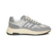 Hogan Grå Sneakers Hyperlight Läder Mesh Gray, Herr