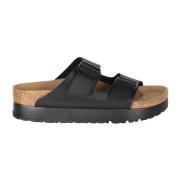 Birkenstock Arizona Plattform Sandal Black, Dam