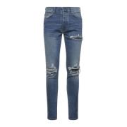 Amiri MX1 Distressed Skinny Jeans Blue, Herr