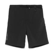 Moncler Svarta Logoshorts med Sidospänne Black, Herr