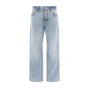 Haikure Hög Midja Wide-Leg Jeans med Fem Fickor Blue, Dam