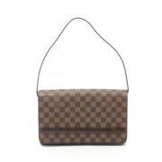 Louis Vuitton Vintage Pre-owned Canvas axelremsvskor Brown, Dam