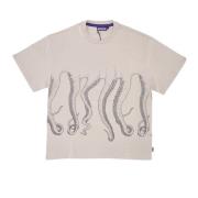 Octopus Outline Tee Ice Kortärmad Skjorta Gray, Herr