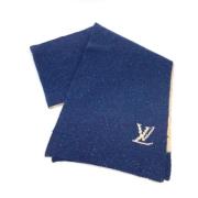 Louis Vuitton Vintage Pre-owned Kashmir sjalar Blue, Dam