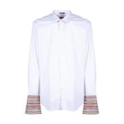 Paul Smith Klassisk Vit Dubbel Manschett Skjorta White, Herr