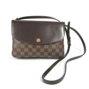 Louis Vuitton Vintage Pre-owned Canvas axelremsvskor Brown, Dam