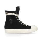 Rick Owens High Top Sneakers Black, Herr