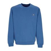 Jordan Blå/Vit Fleece Crewneck Sweatshirt Blue, Herr