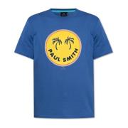 PS By Paul Smith T-shirt med tryck Blue, Herr