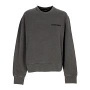 Carhartt Wip Svart lättvikts crewneck sweatshirt Gray, Dam