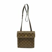 Louis Vuitton Vintage Pre-owned Tyg louis-vuitton-vskor Brown, Dam