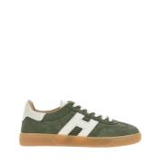 Hogan Grön Mocka Cool Sneakers Memory Foam Green, Herr