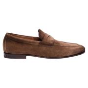 Santoni Brun Mocka Affärsskor Brown, Herr