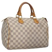 Louis Vuitton Vintage Pre-owned Canvas handvskor White, Dam