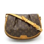 Louis Vuitton Vintage Pre-owned Canvas crossbodyvskor Brown, Dam