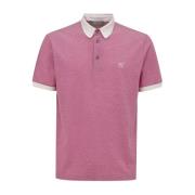 Canali Rosa kortärmad polotröja Pink, Herr