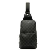 Louis Vuitton Vintage Pre-owned Canvas crossbodyvskor Black, Dam