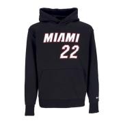 Nike Miami Heat NBA Hoodie Jimmy Butler Black, Herr