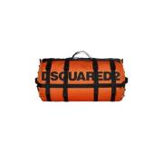 Dsquared2 Orange Cordura Väska med Bandhandtag Orange, Herr