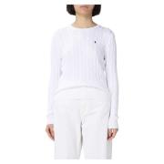 Polo Ralph Lauren Juliana Rundhalsad Tröja White, Dam