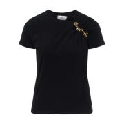 Elisabetta Franchi Svart Stickad Topp med Stil Ma02851E2-110 Black, Da...