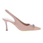 Baldinini Nude patent leather slingback Pink, Dam