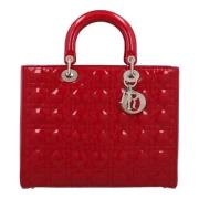 Dior Vintage Pre-owned Laeder handvskor Red, Dam