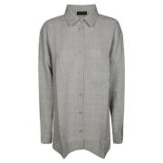 Andamane Georgiana Oversize Skjorta Gray, Dam