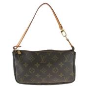 Louis Vuitton Vintage Pre-owned Canvas handvskor Brown, Dam