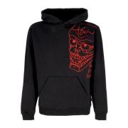 Iuter Svart Skull Hoodie Långärmad Black, Herr