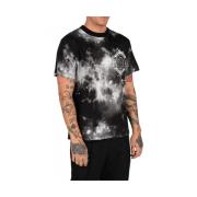 Versace Jeans Couture Galaxy Print T-shirt med grafiskt tryck Black, H...