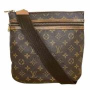 Louis Vuitton Vintage Pre-owned Canvas axelremsvskor Brown, Dam