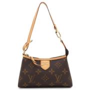 Louis Vuitton Vintage Pre-owned Canvas axelremsvskor Brown, Dam