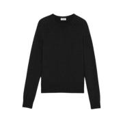 Saint Laurent Avslappnad Svart Hoodie Black, Herr