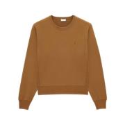 Saint Laurent Snygg Sweatshirt för Stiliga Män Brown, Herr