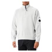 C.p. Company Blå Half Zip Sweatshirt Blue, Herr