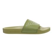 Emporio Armani Enkla Slides för Stiligt Komfort Green, Herr