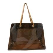 Louis Vuitton Vintage Pre-owned Tyg totevskor Brown, Dam