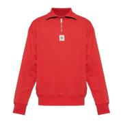 Bally Sweatshirt med ståkrage Red, Herr