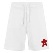 A Paper Kid Casual Sweatshorts för Vardagligt Komfort White, Herr