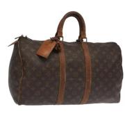 Louis Vuitton Vintage Pre-owned Canvas handvskor Brown, Dam